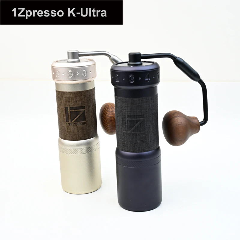 

1ZpressoРучная кофемолка K-Ultra, железно-серый, с футляром для переноски, консистентная сборка, конические заусенцы из нержаве