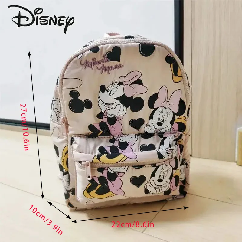 Plecak damski Disney Myszka Miki, modny plecak szkolny z płótna Minnie, modny plecak o dużej pojemności