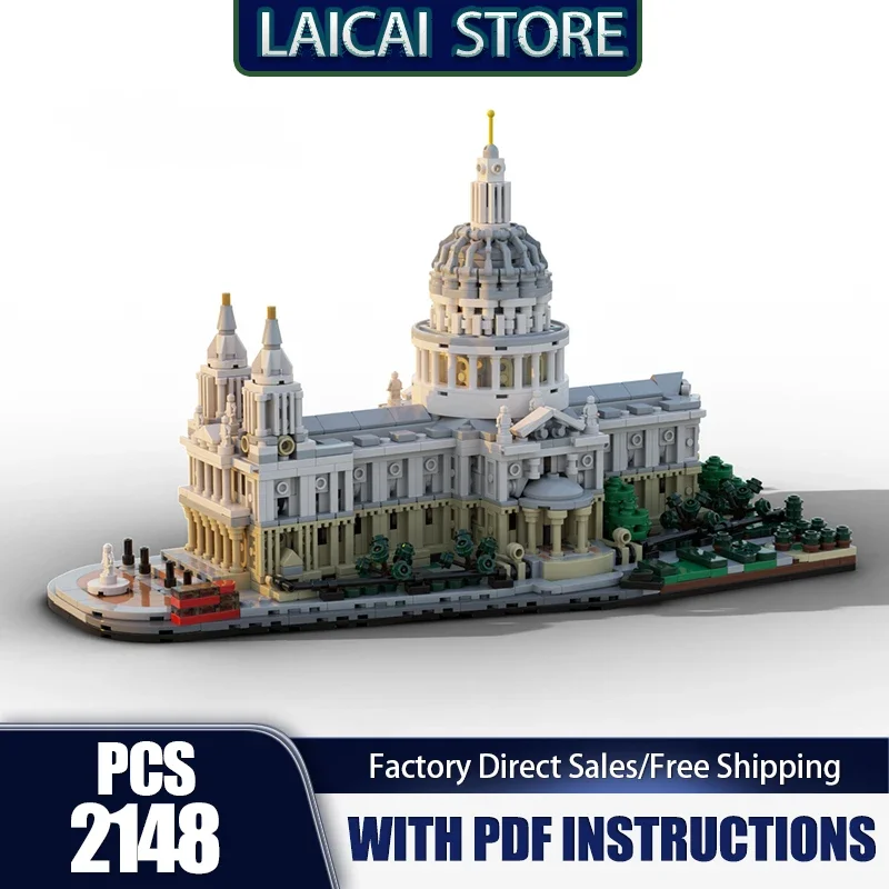 

Medieval Castle Model Moc Building Bricks Cathedral Model Technology Modular Blocks Gifts City Street View Toy DlY Sets Assembly