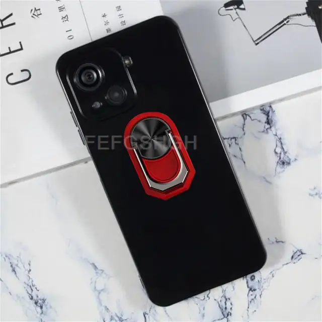 Dla Blackview Oscal C80 6.5" 2022 Etui z tyłu na palec Miękkie silikonowe etui TPU dla Blackview Oscal C80 Uchwyt na telefon Pokrowiec