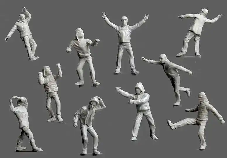 1:72 Die Casting Resin Figure Model Assembly Kit Soldier Model DIY Toy Model Unpainted