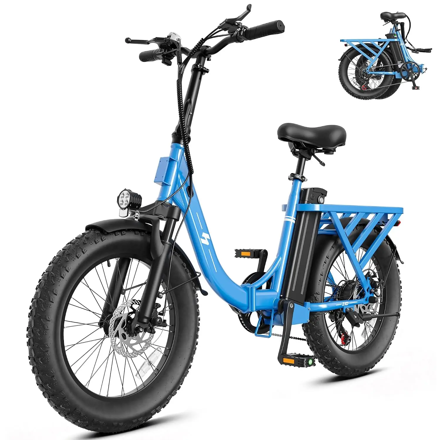 Foldable Electric Bike for Adults 1200W Peak Motor, Customized