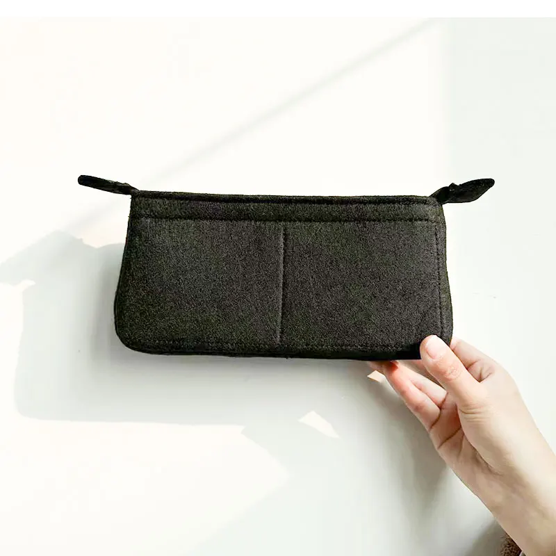 Felt Purse Insert Organizer For LE 5 À 7 DE PIEL LISA HOBO 23x16x6.5cm, Luxury Handbag Inner Bag Liner Shapers With Zipper Cover