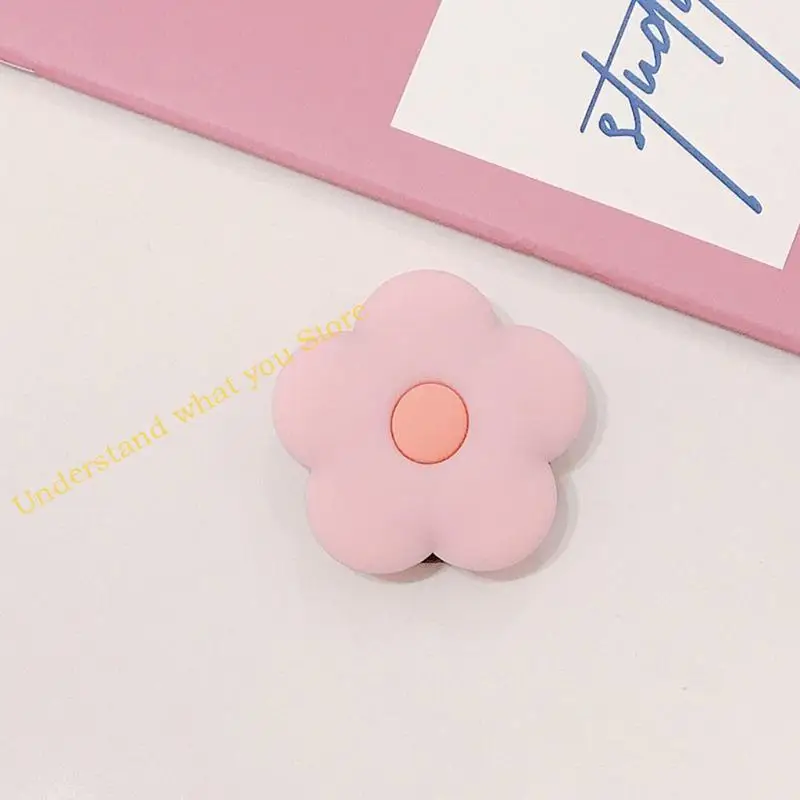 J60A Mini Simple Silicone Small Flower Pleging Phowing Teling Ring Stand Mobile Stand