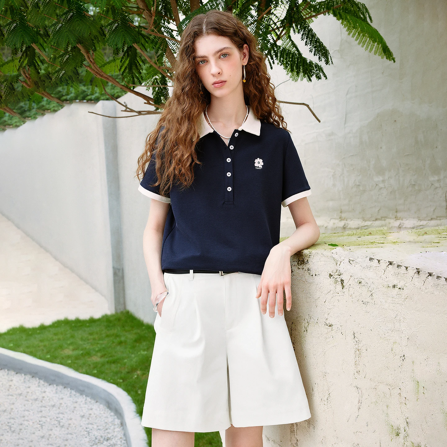 TOYOUTH Women T-shirts 2026 Su - Polo Shirt Pique recension och pris