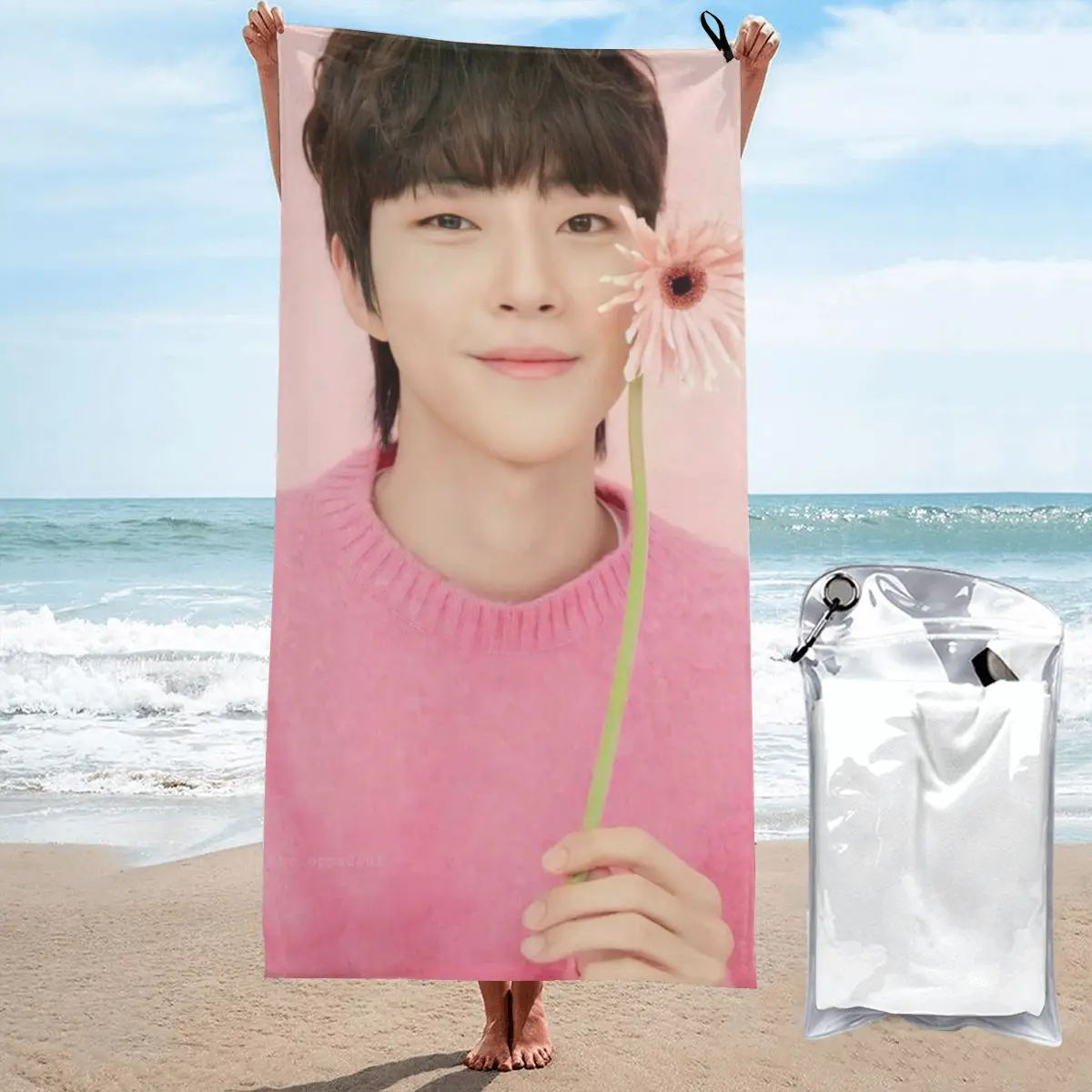 Hwang In Yeop Beach Towel Poncho Bathing Towels Cover-ups Quick Dry Sand Free Yoga Spa Gym Pool