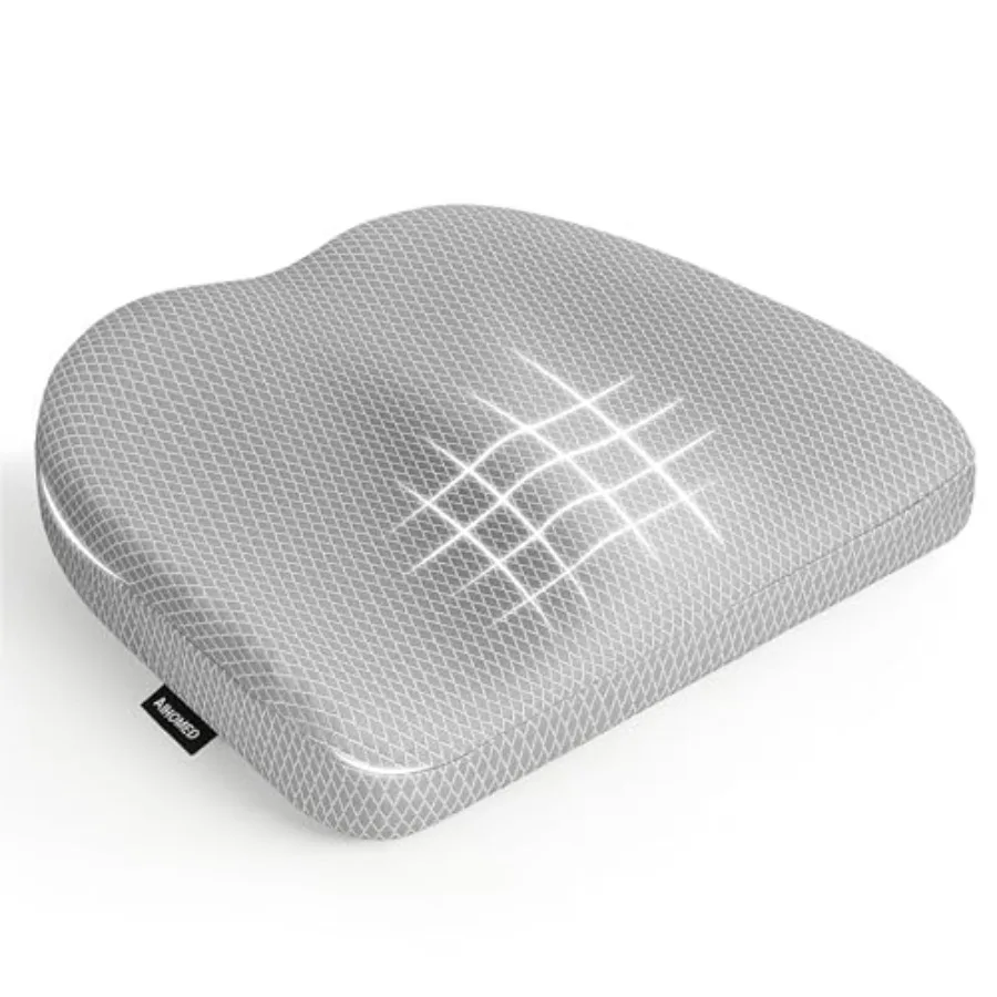 

Подушка для офисного кресла - дышащая подушка для сиденья с эффектом снижения давления и воздушным волокном для игр/автомобиля/инвалидной коляски, мягкая, сверхплотная.