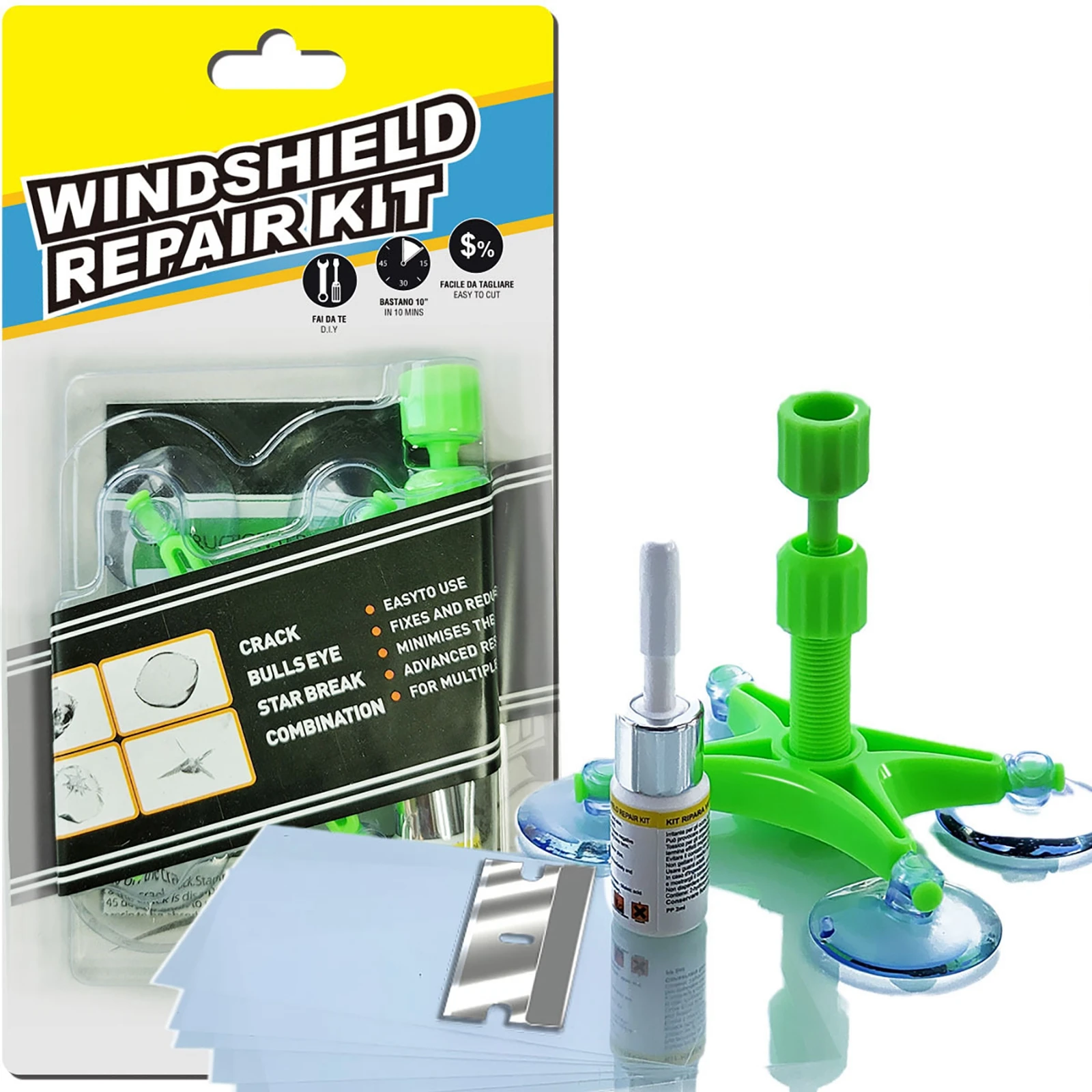 

Car Window Repair Windshield Glass Crack Chip Repair Tool Kit Cracked Glass Repair Kit Automotive Car Glass Repair Fluid