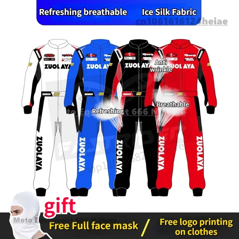 Kart Off Road Vehicle F1 Rally Summer Adult Racing Suit 6XL Kart Suit High Density Elastic Twill Fabric Motorcycle Jacket