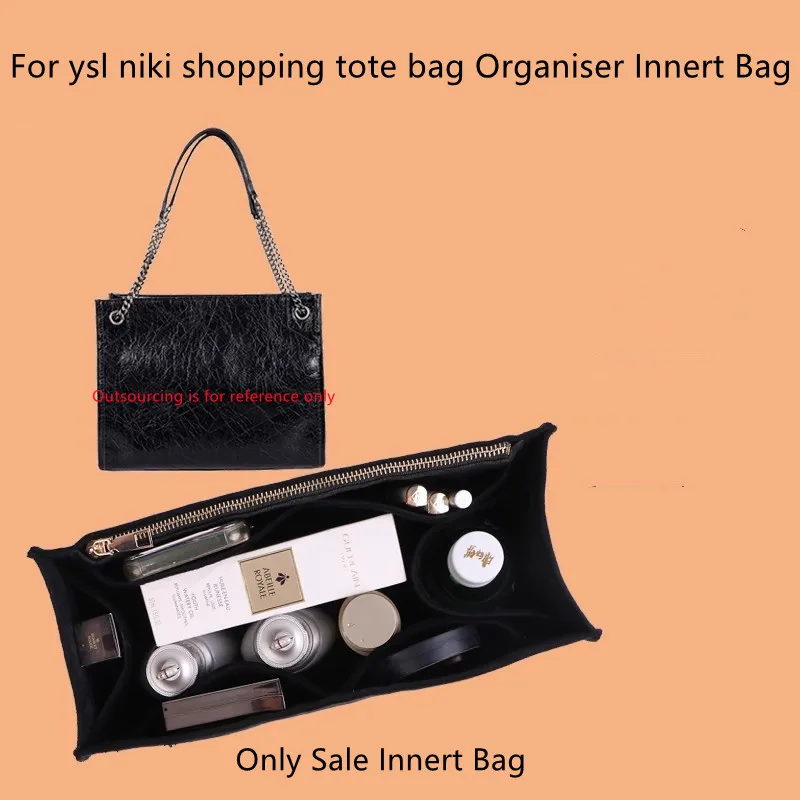 Only Sale Innert Bag Felt Insert Liner Purse Organiser Pouch Handbag Tote Bag Internal Bag For niki shopping the tote bag