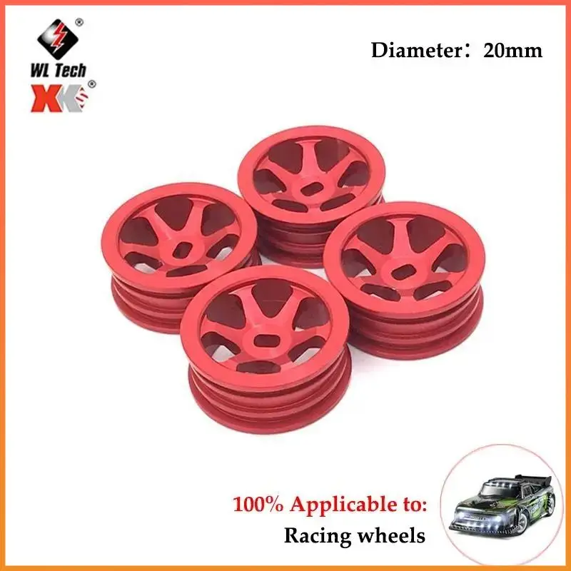 Metal Wheel Hub&Draft Logo Tire for HGD1 MINI-Q MINI-D MINI-Z DRZ 1/28 Wltoys 284131 K969 K979 K989 P929 RC Car Upgrade Wheels