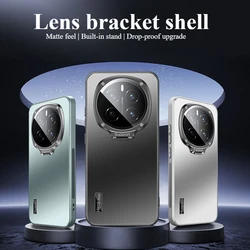 Case For Honor Magic 7 Pro Luxury flip cover lens film bracket pc back cover For Honor Magic 7 Pro shockproof bumper Funda