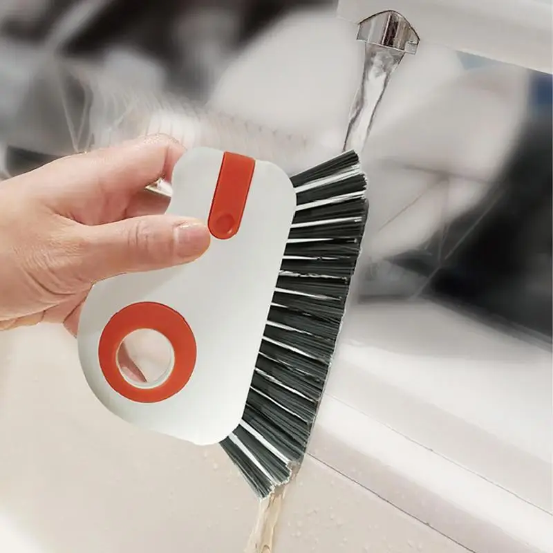 

Multifunctional window track cleaner Small cleaning brush with built-in scraper Floor seam brush suitable for household cleaning