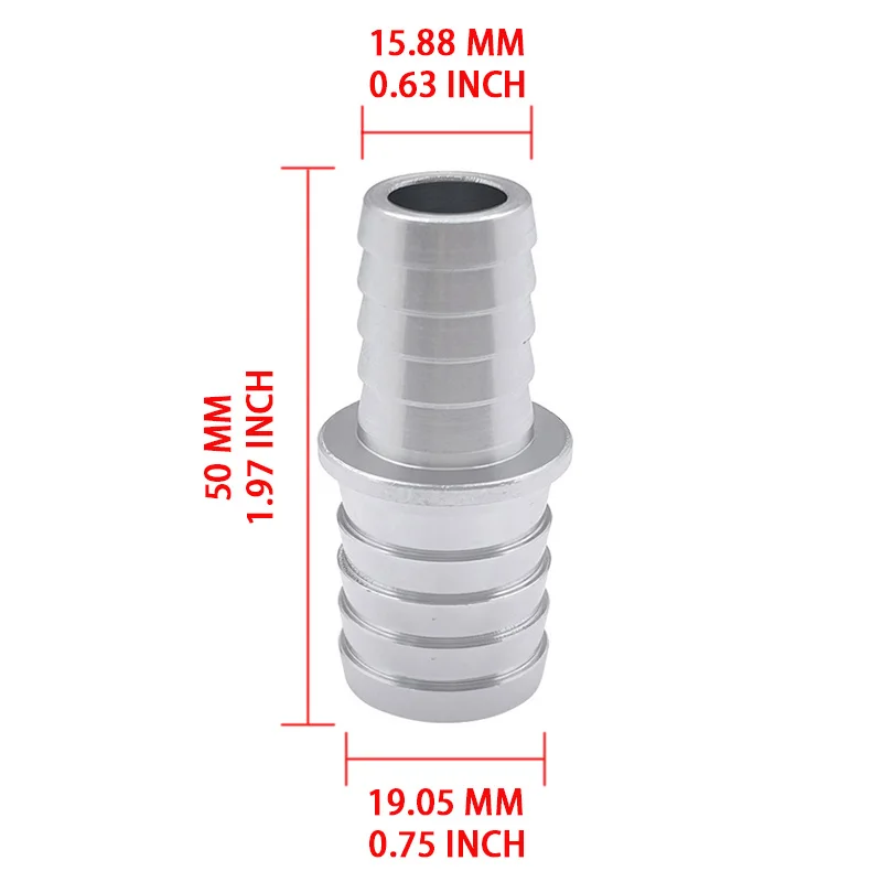 Picture 5: Hose Barb Fitting Adapter 5/8 Inch to 3/4 Inch for Radiator Coolant Intercooler Heat Exchanger