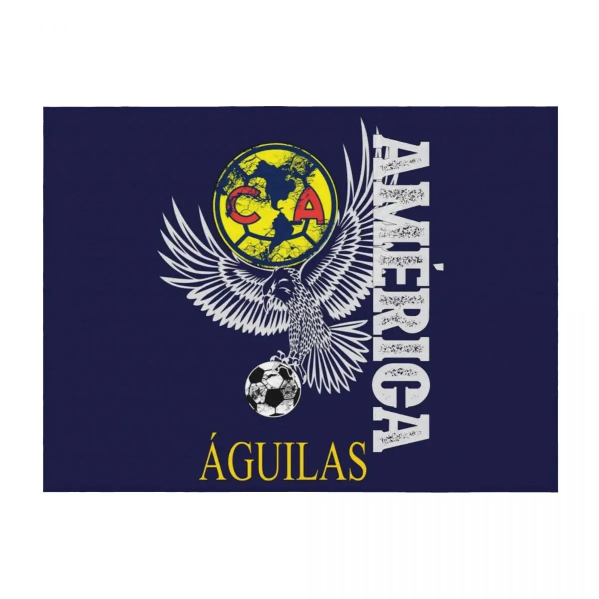 

Aguilas del America Playera Futbol Mexicano Liga Mx Throw Blanket blankets ands Bed covers Decorative Beds Weighted Blankets