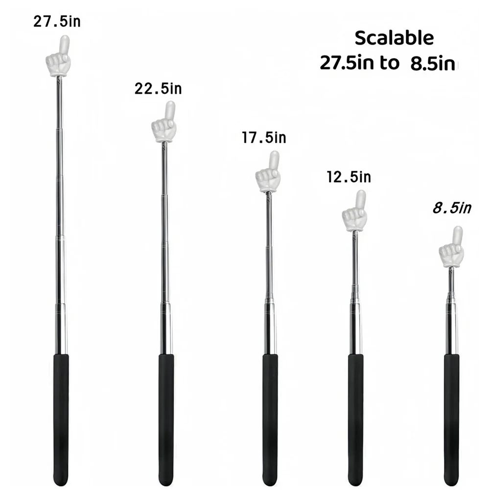 10Pcs Teacher Pointer Sticks Cute Telescopic Teachers Pointer Multi-Function Retractable Classroom Pointers Classroom Supplies