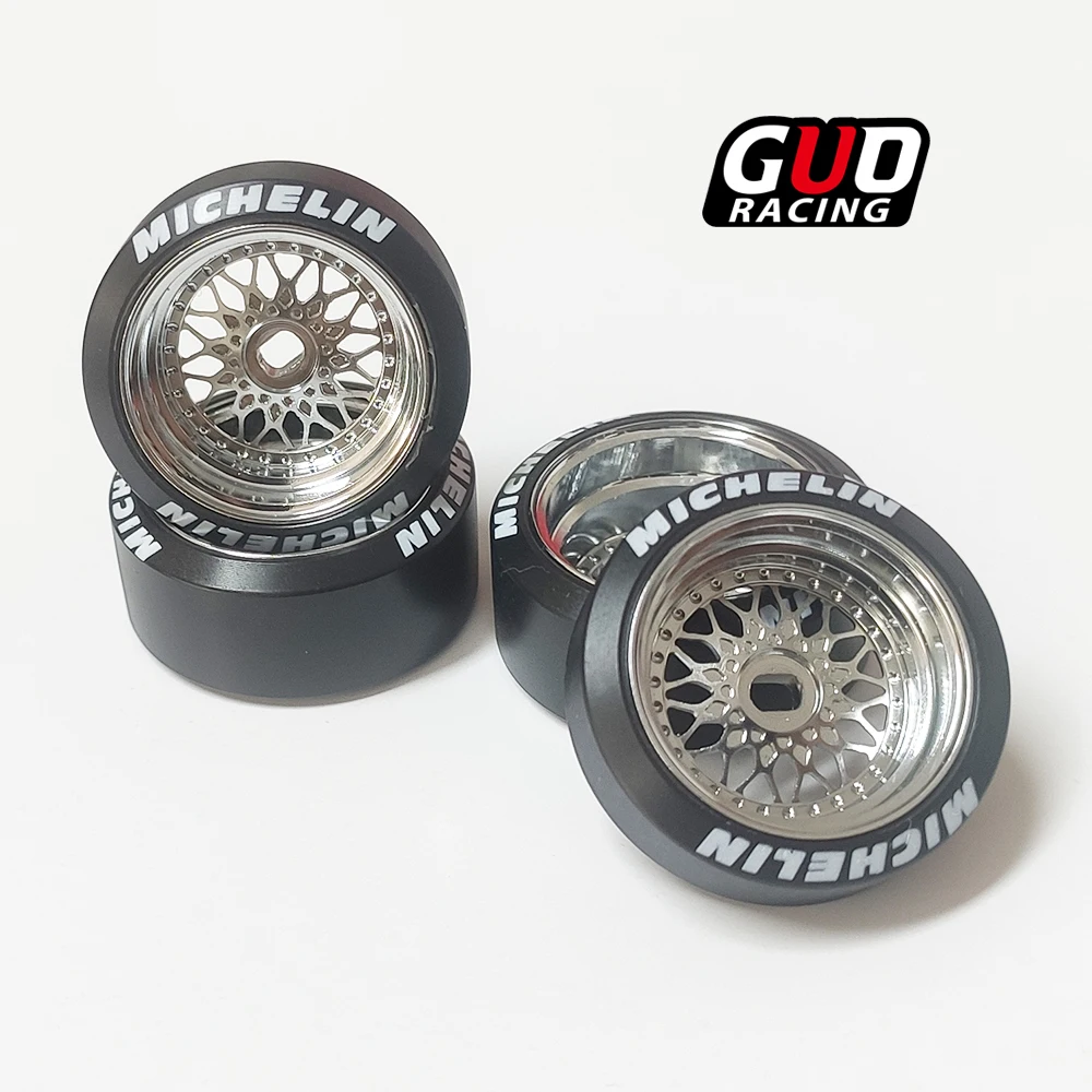 TG Racing RC mosquito car metal wheels TG MINIZ MINIQ TRC Mosquito car wheels 20MM BBS plating bright silver