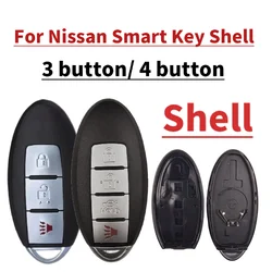 Jingxin 3/4 Button For Nissan Sunny ALTIMA MAXIMA Murano Versa Teana Sentra Infiniti G35 G37 Fob Remote Key Car Shell Case logo