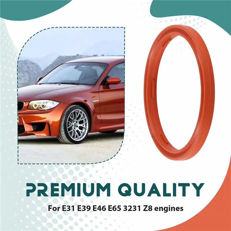 Уплотнительное кольцо датчика уровня моторного масла с ведущим краем для BMW E31 E39 E46 E65 323I Z8 12611744292