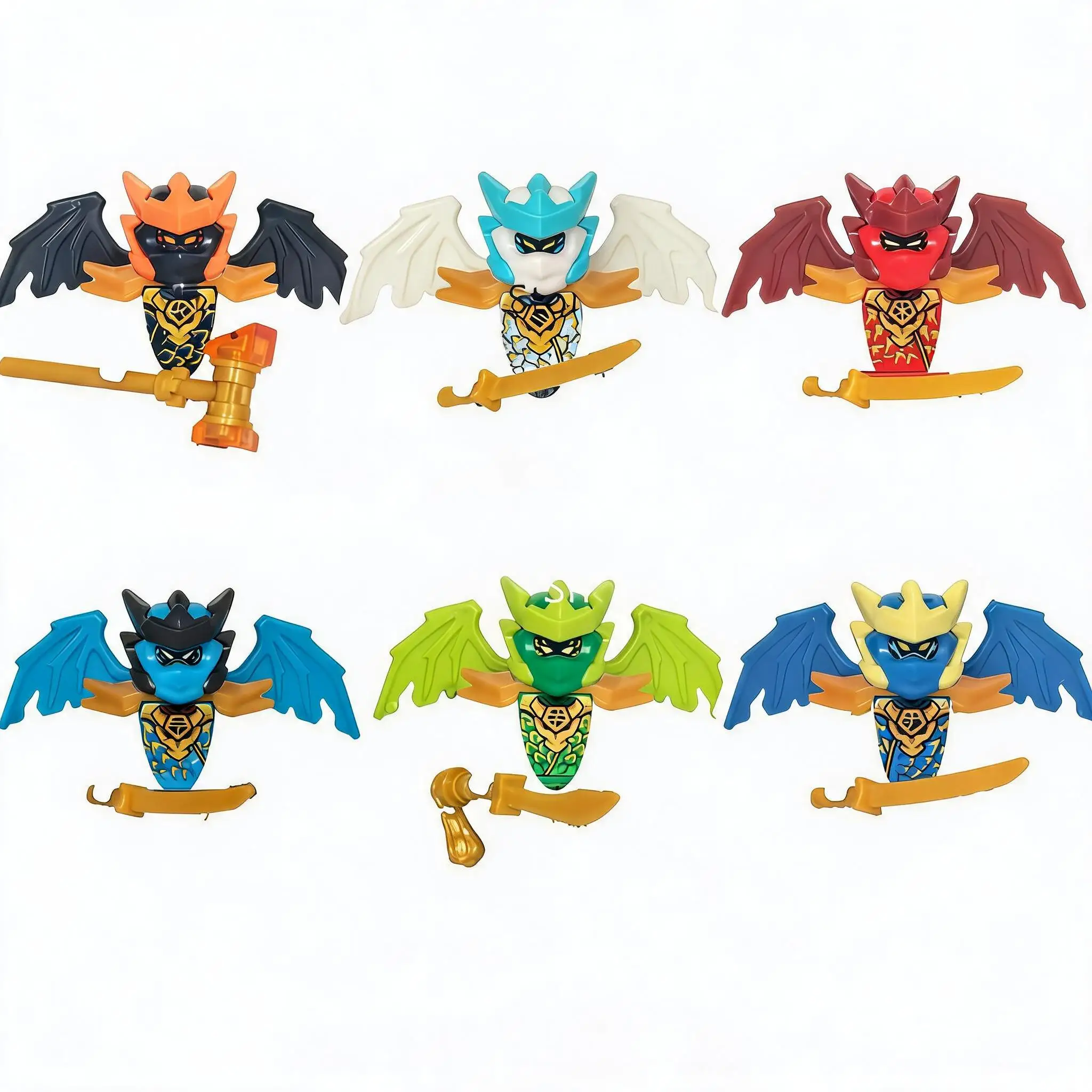 Anime Cartoon TV Ninja 20S Dragon Lloyd Jay Kai Zane Nya Cole Bricks Building Blocks Toy for Kids DIY Gift view 2