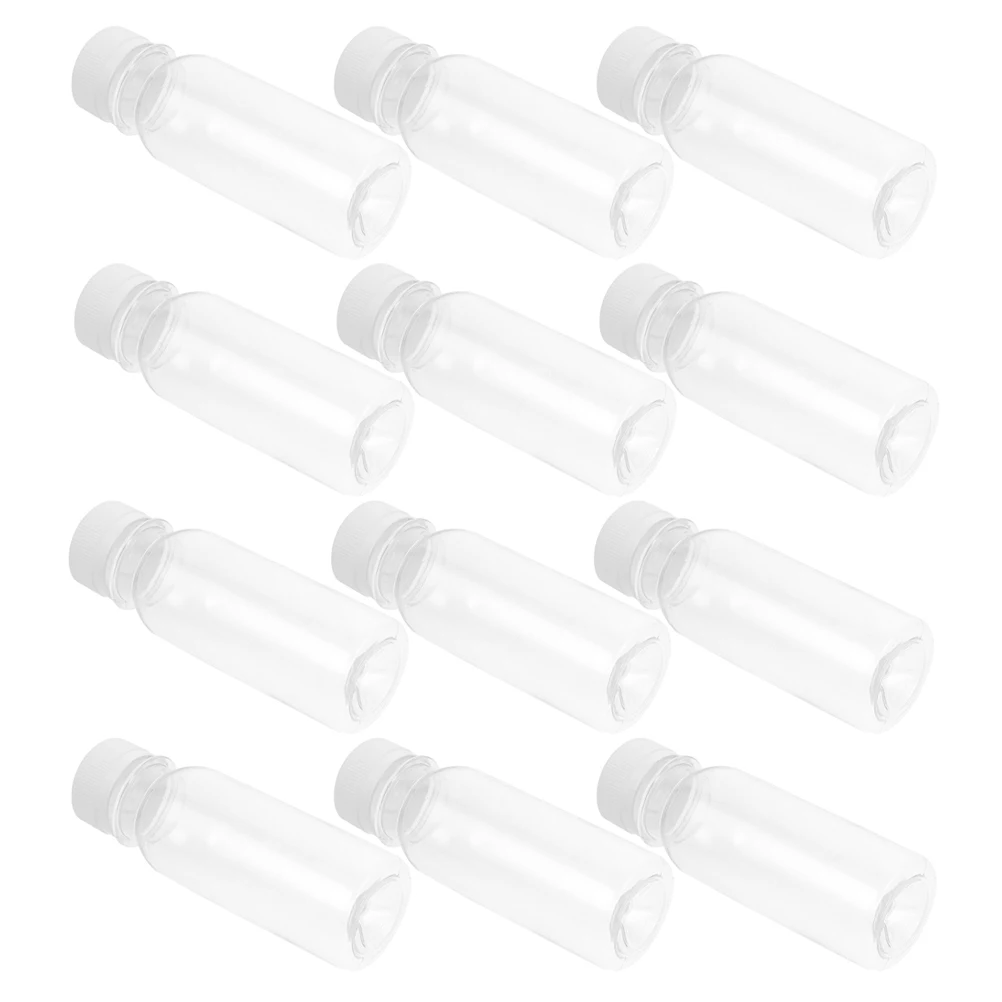 Bottiglie di latte da 20 pezzi Contenitori di succo vuoti trasparenti per animali domestici Bottiglie di bevande portatili senza Bpa da 100 ml con tappi per latte di noci fatti in casa