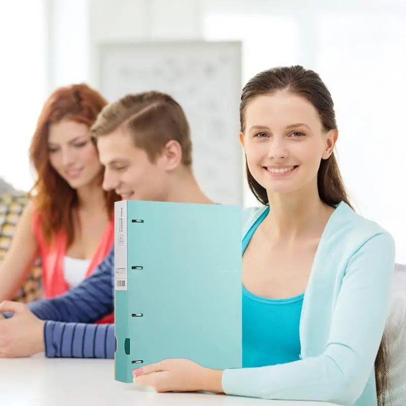 A4 Folder Binder Folders Document Folder 4-Hole Project Organizer Refillable Binder Organizer Project Organizer Binder For