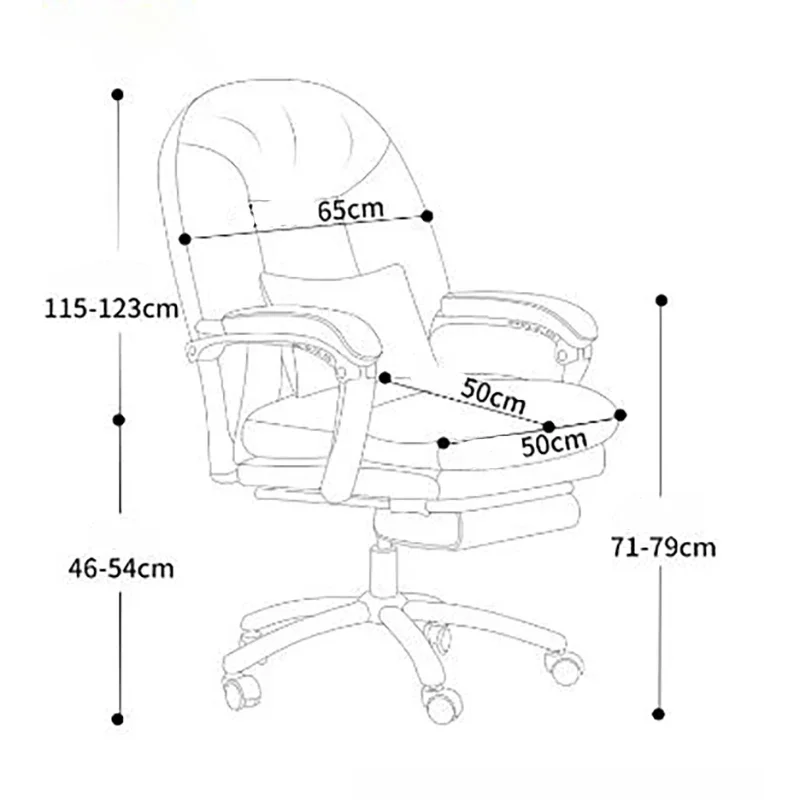 Kursi kantor putih Modern nyaman mewah rileks Nordik kursi game ergonomis nyaman Comfy Computerstol Og Skrivebord Furniture