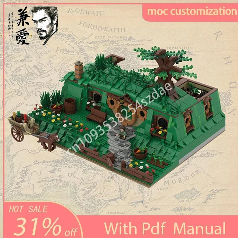 2383PCS Moc Tasche Ende Architektur Modell Bausteine DIY Kreative Montage Bildungs Ziegel Spielzeug