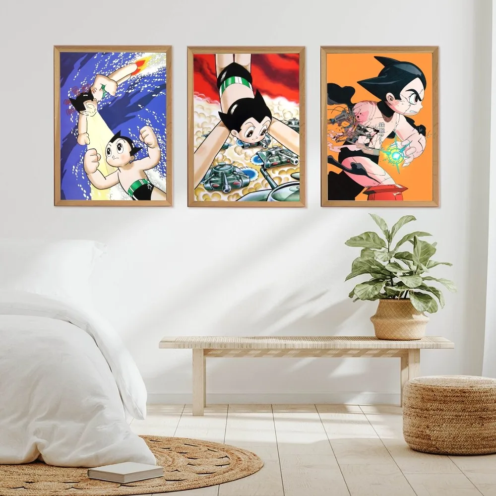 Japanese Anim Astro Boy AstroBoy Poster DIY Kraft Paper Vintage Poster Wall Art Painting Study Stickers Big Szie Wall Painting 