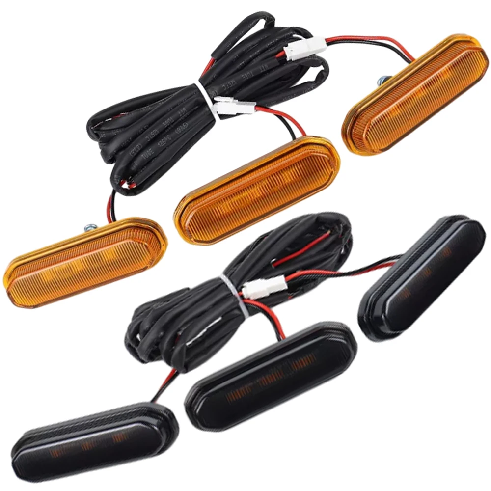 Luzes dianteiras da grade para Ford Bronco Sport, lâmpada de grelha, Eagle Eye, âmbar, luzes da grade frontal, luz de advertência, 4PCs, 3 LED, 2021-2023