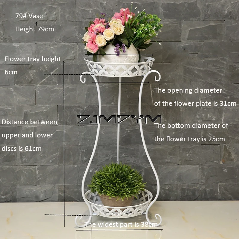 Double Layers Plant Rack Indoor Plant Stand  Plant Holder Flower Stand for Living Room Indoor Garden Balcony Decorations