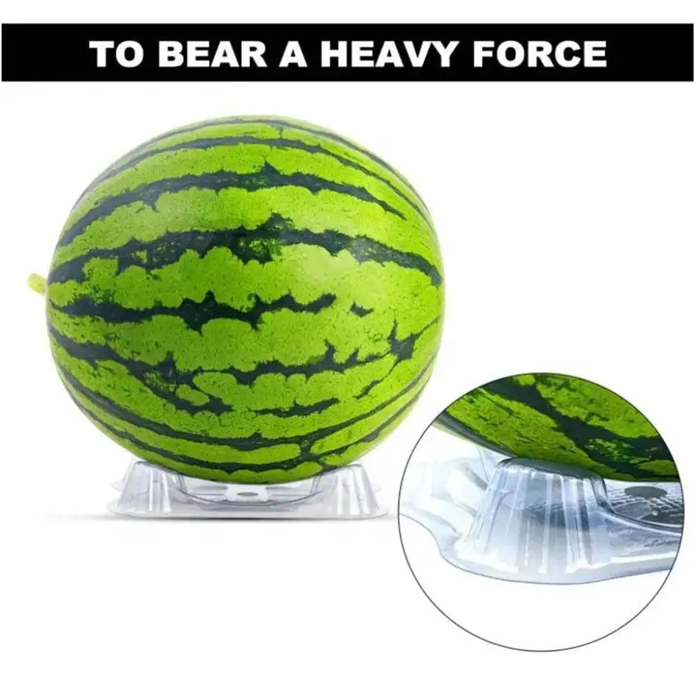 Melon Cradles Holds Plastic Watermelon Vegetables Fruit Stand Plant Support Transparent Protector Tray Rack