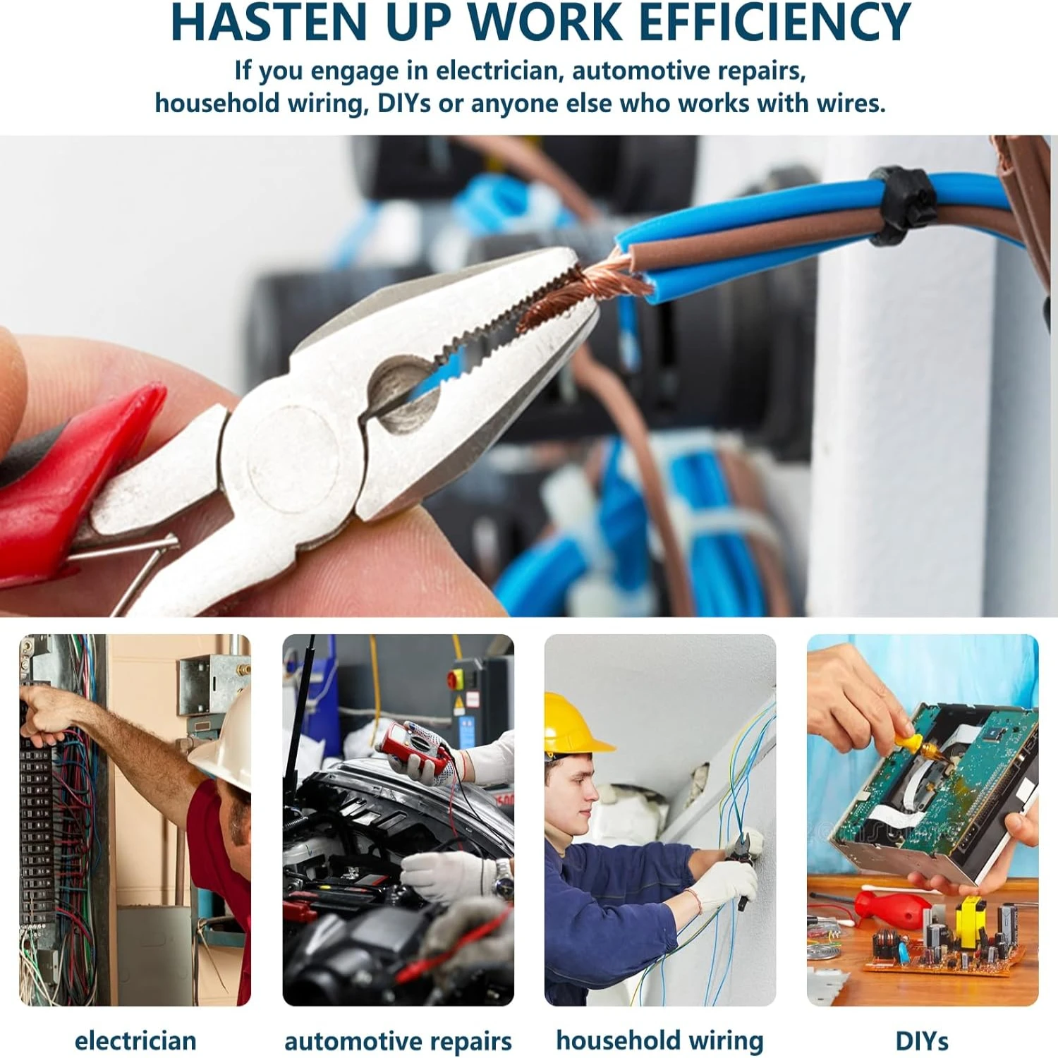 Enhance your productivity and upgrade your DIY toolkit with this versatile, efficient, and powerful 4-Piece Electric Wire Twisti