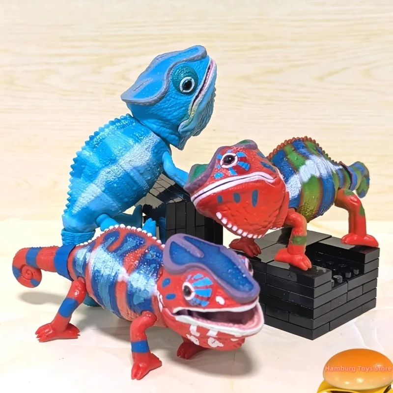 バンダイオリジナル ガシャポン 動物百科事典 カメレオン リアルな動物モデル コレクタブルトイ アクションフィギュア コレクタブル
