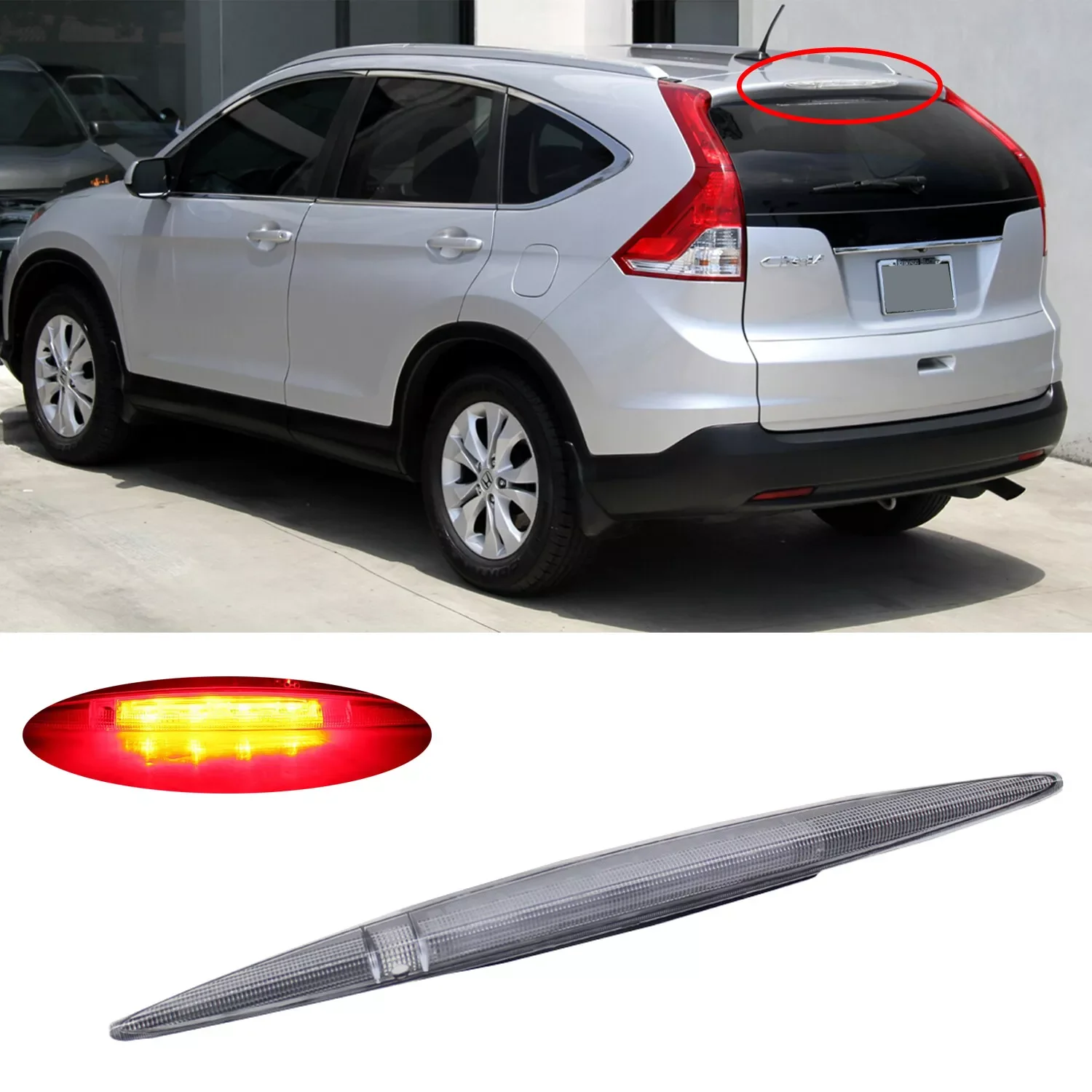 3rd Third Light Tail Brake Light Rear High Mount Stop For Honda CR-V CRV 2012 2013 2014~2016