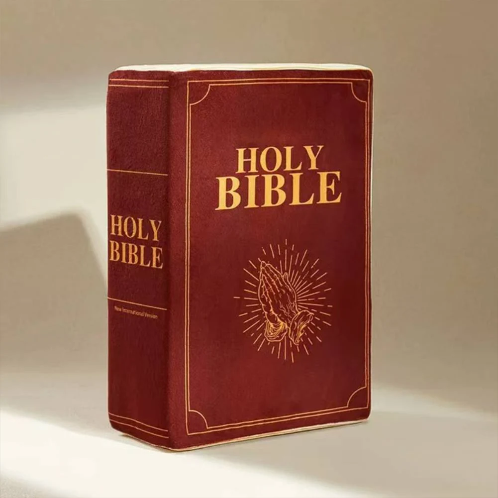 Book Plush That Opens Cozy Faith Bible Pillow Holy Bible Pillow Plush Religious Party Favors Gifts for Kids
