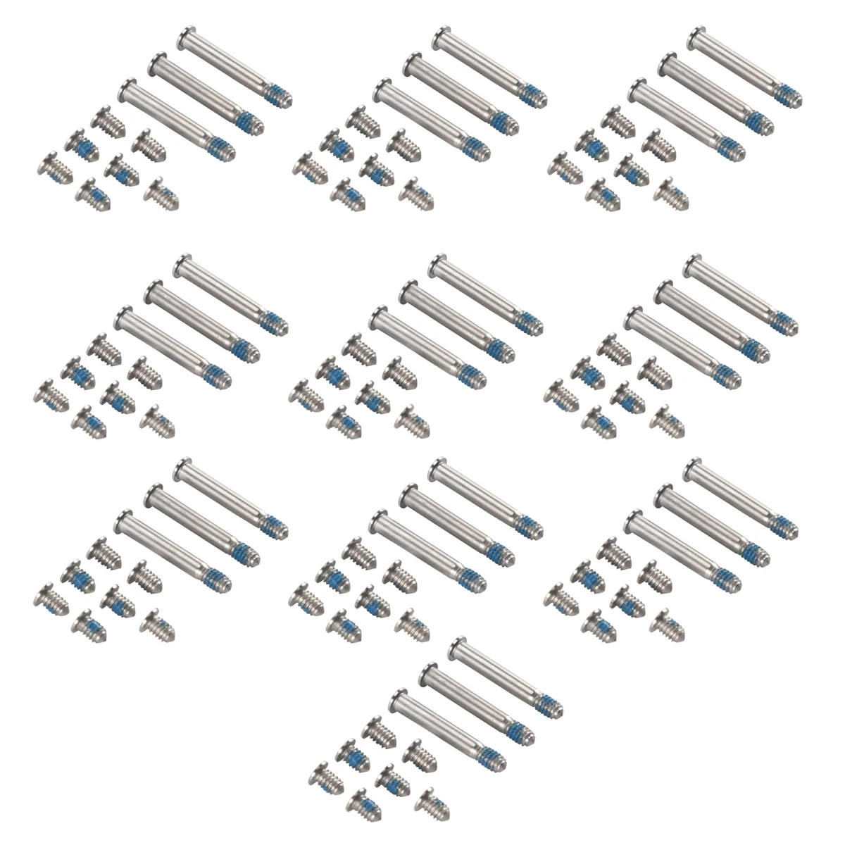 맥북 프로용 하단 나사, 하단 케이스 커버 나사 세트, 2008-2012, 13 인치, 15 인치, 100 개, 10 세트, A1278, A1286, A1297