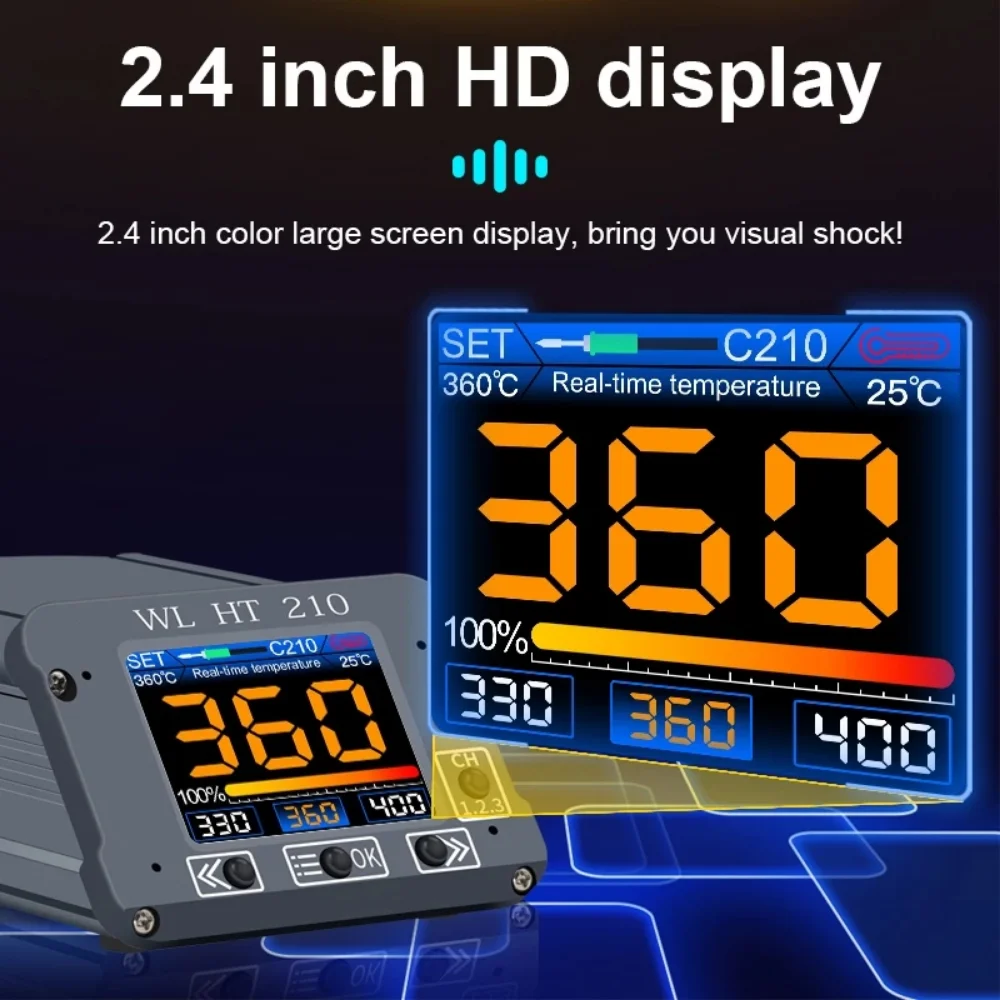 WL 110V/220V LED stazione di saldatura digitale stazione di rilavorazione pistola ad aria calda saldatore elettrico per saldatura PCB IC SMD BGA del