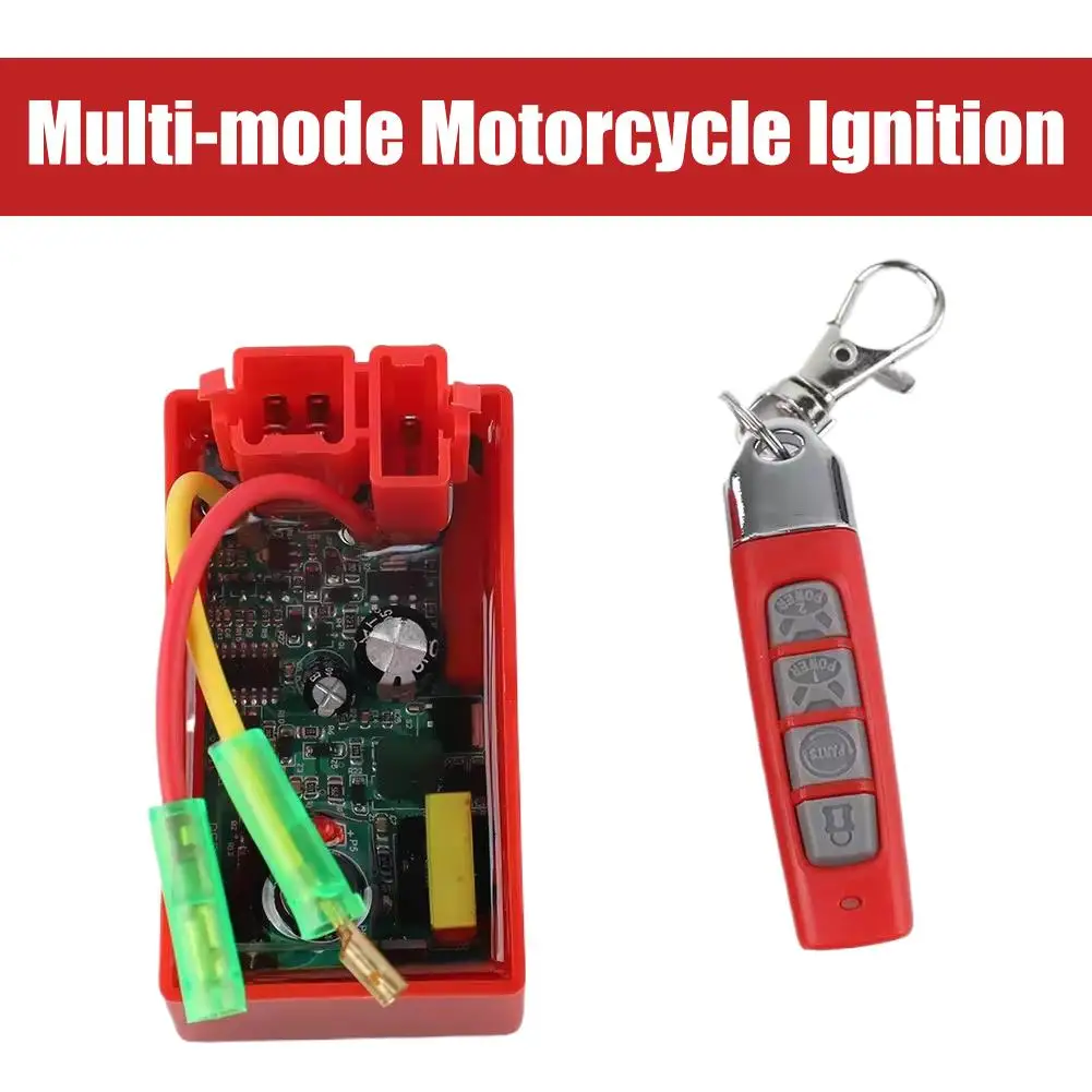 Multi-mode Motorcycle Ignition System Cdi Intelligent Remote-controlled With Anti-theft & Strobe Flasher For Racing Perform W8h7