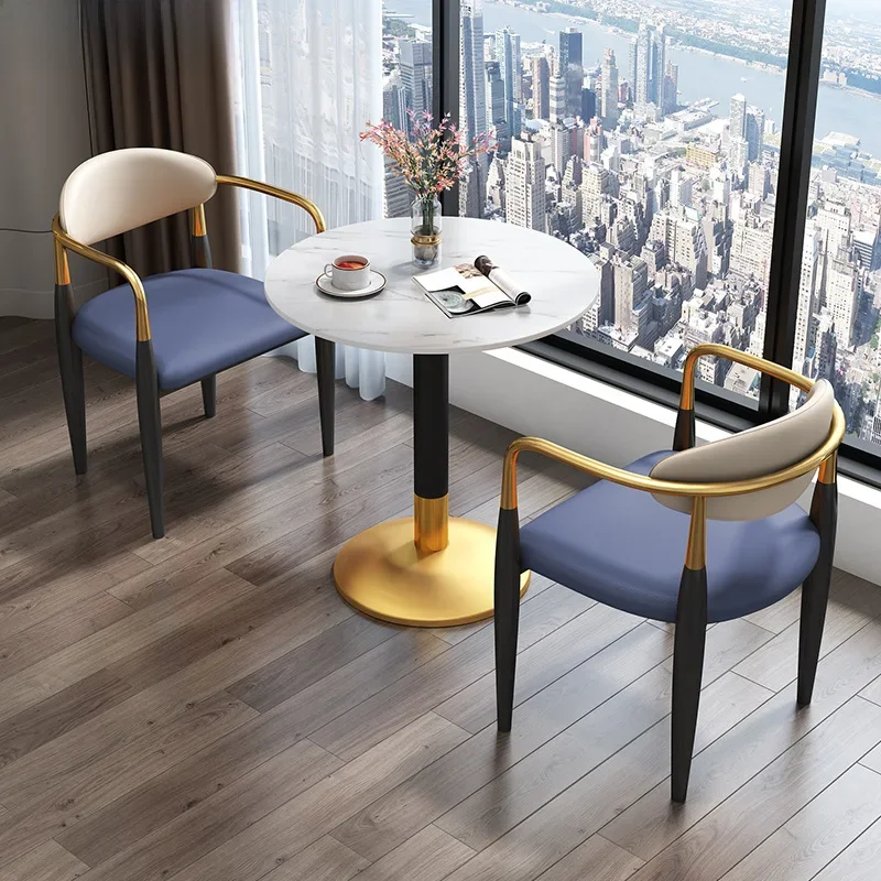 60cm Slate Material Simple Restaurant Hotel Cafe Bank Meeting Rest Area Office Reception Round mesa plegable Furniture