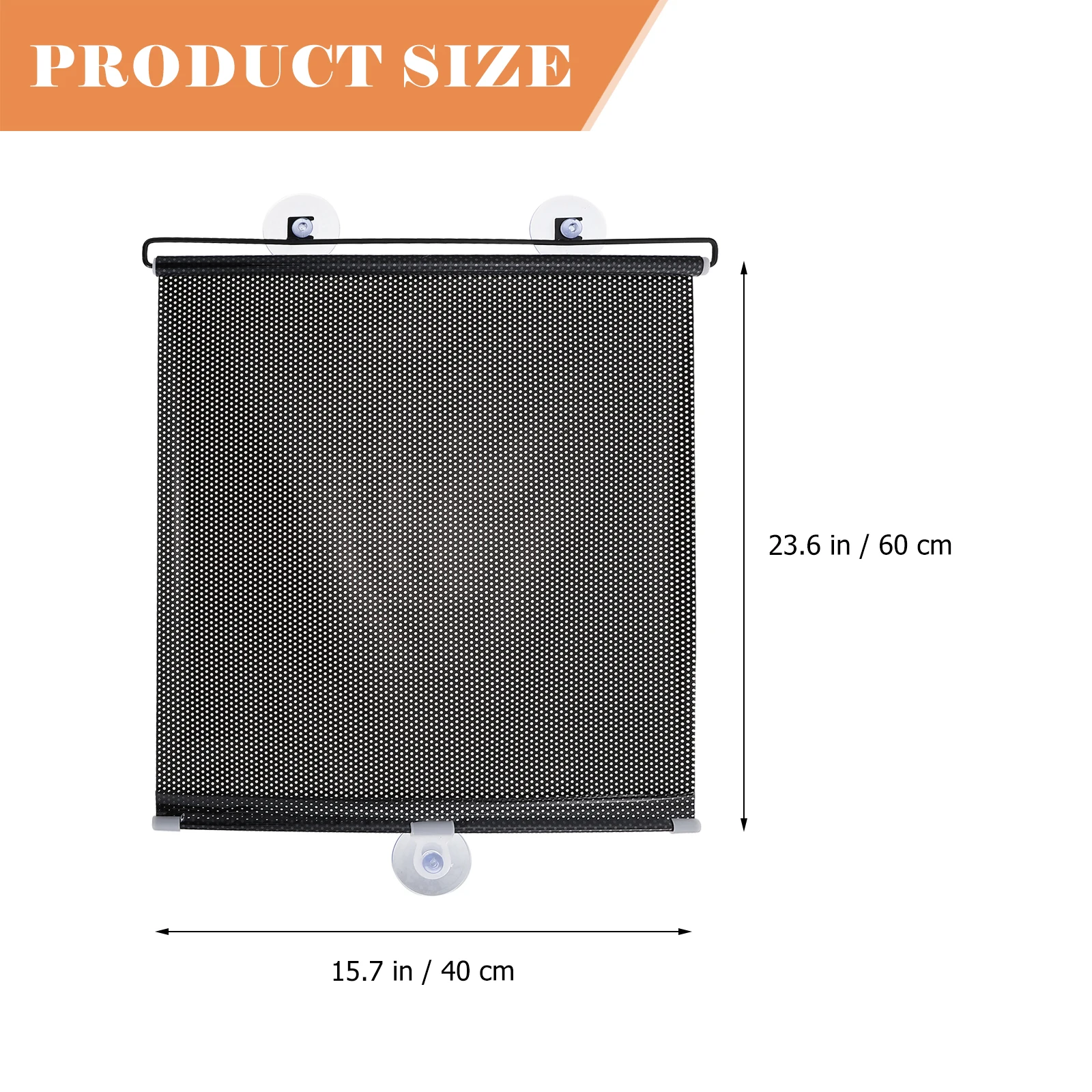 

1 set 1 Set Suction Cup Shade Telescopic Shades Uv Proof Kitchen Curtain Balcony Privacy Window Shade Nail Free Dirt