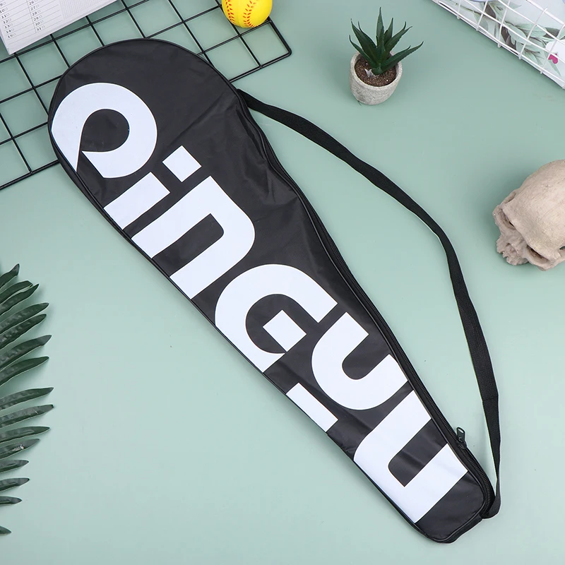 حقيبة مضرب كرة الريشة - حقيبة ذات سعة كبيرة بكتف واحد - حقيبة حمل مضرب رياضية محمولة - غطاء واقي ومستلزمات رياضية