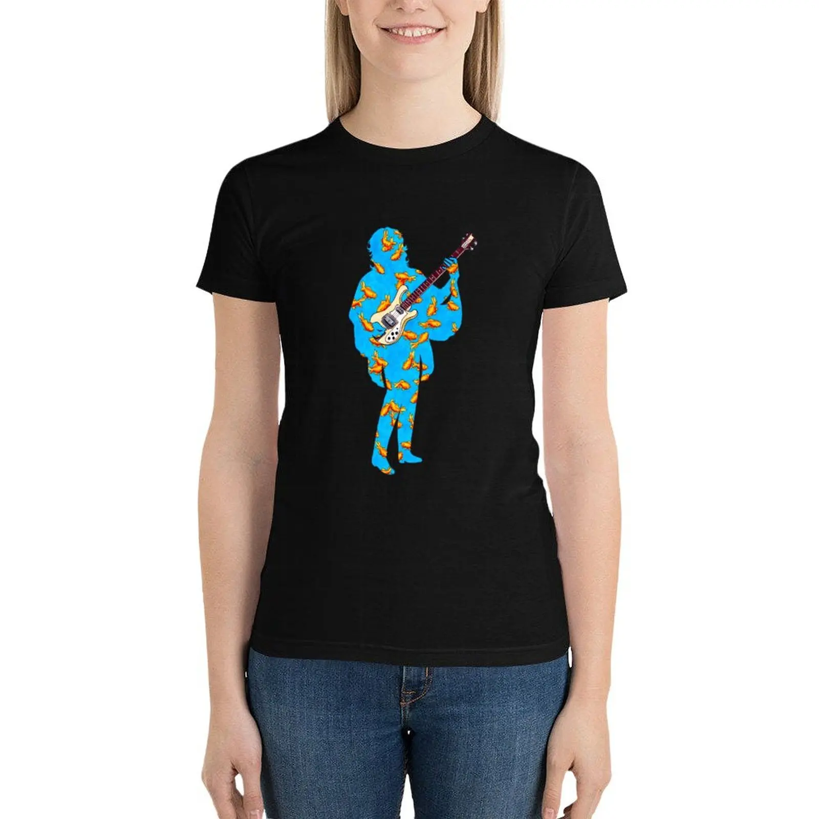 Camiseta con estampado de Disney Squire in Goldfish para mujer, ropa de anime, blusas de verano 2024