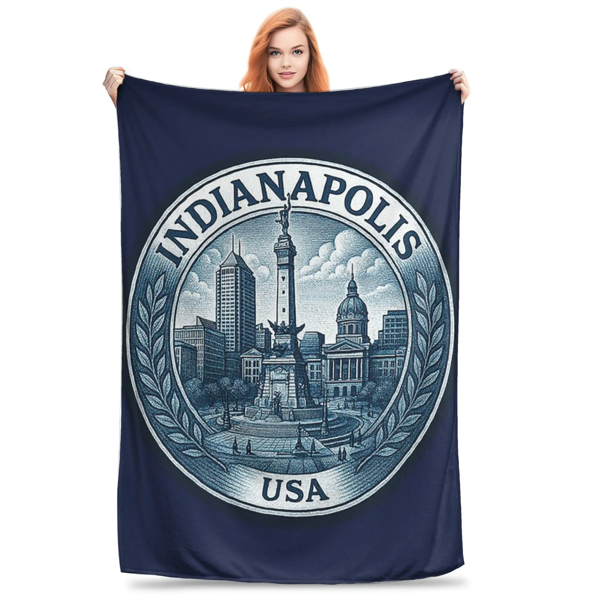 

Индианаполис США дорожные одеяла супер мягкое флисовое одеяло для дивана для дома, спальни, дорожные пледы, покрывало, одеяло
