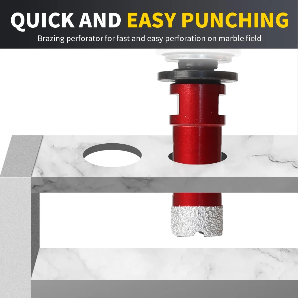Onnfang M14 Thread Vacuum Brazed Diamond Porcelain 1PC Tile Stoneware Crowns Drill Marble Crowns Stone Masonry Hole Saw
