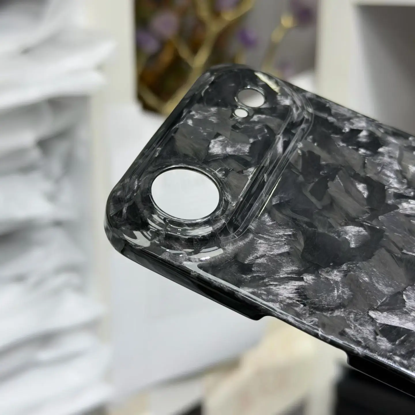 Oryginalne, cienkie etui z kutego włókna węglowego do iPhone Air, iPhone Air Ultra, cienka, twarda, matowa, błyszcząca, kuta obudowa ochronna na tył telefonu. — zdjęcie produktu 5