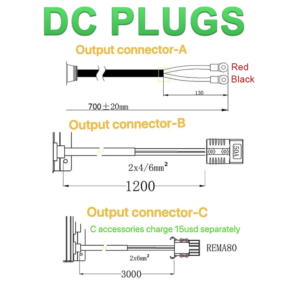 2KW On Board Charger APFC 24V 36V 48V 60V 72V 80V 84V 96V 40A 35A 30A 25A 22A 18A 15A OBC CAN 1430 EV Motocycle