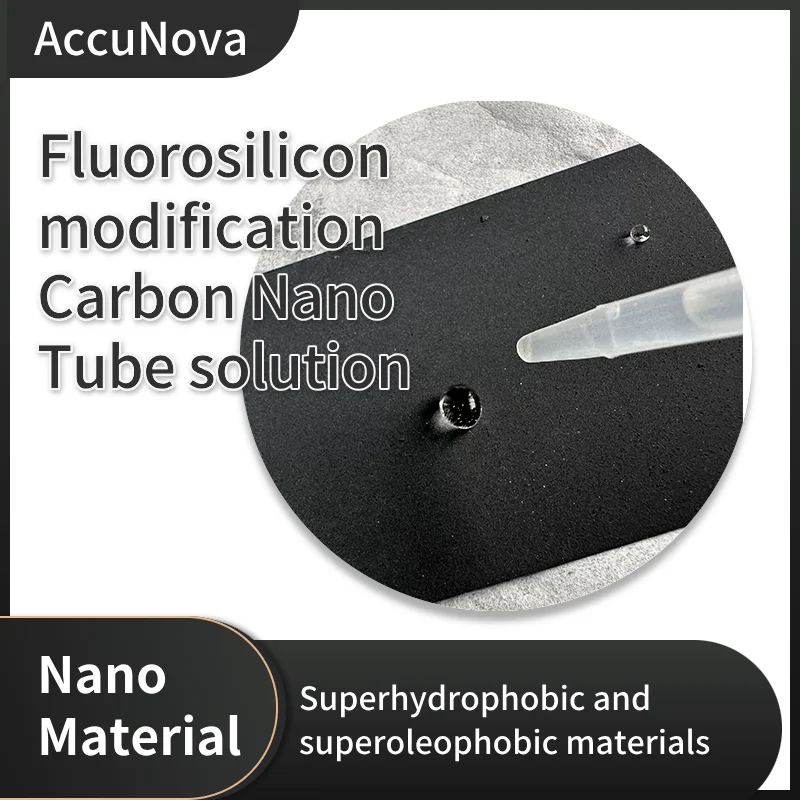 Super Hydrophobic & Oleophobic Material | Fluorosilicone Modified CNT Solution | Oleophobic 150° | Sliding Angle 2°