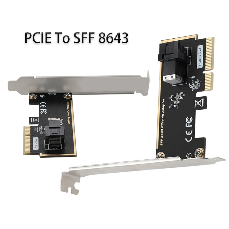 

Карта расширения U.2 PCIe x4 к SFF-8643 Адаптер игровой адаптер PCI-E Riser Card PCI E Sata Card Controller Extender PCIe Converter