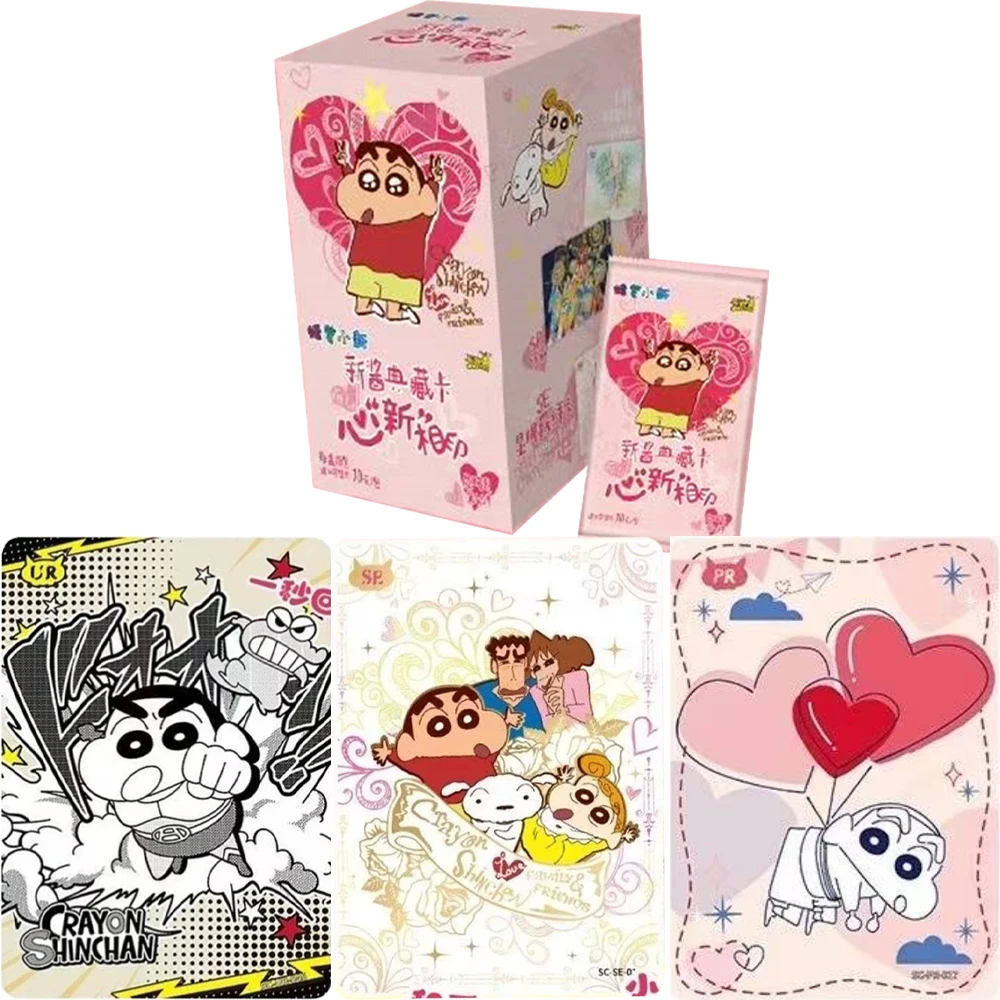 

KAYOU Genuine Crayon Shin-chan Card Heart New Imprint Series Shin-chan's Love Light Wave Cards Anime Collection Card Gifts Toys